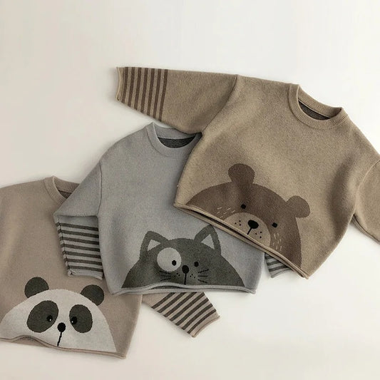 Oluuu. Kinder Pullover – Strick-Sweater für Baby Jungen und Mädchen