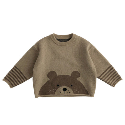 Oluuu. Kinder Pullover – Strick-Sweater für Baby Jungen und Mädchen