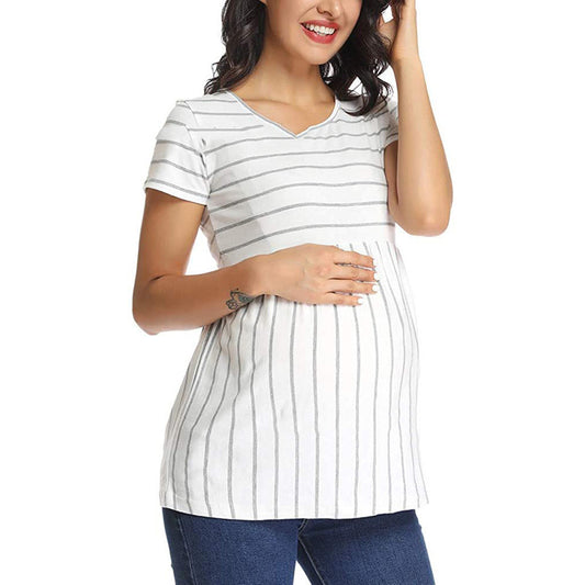 Oluuu. Still-T-Shirt für Schwangere aus Polyester – Bequem und Praktisch für Stillende Mütter