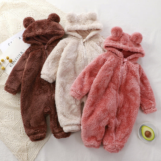 Oluuu. Baby Winter Overall: Kuscheliger Einteiler für Neugeborene, Warm und Weich