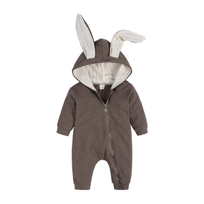 Oluuu. Baby Einteiler mit großen Hasenohren für Jungen und Mädchen