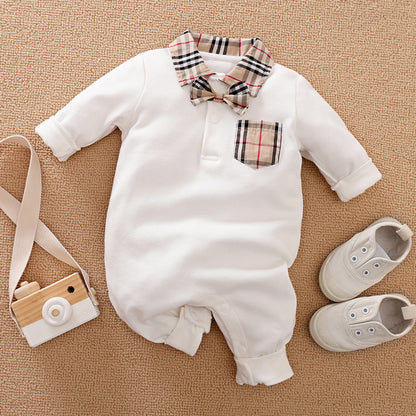 Oluuu. Eleganter Gentleman Baby Strampler – Stilvolles Design für besondere Anlässe