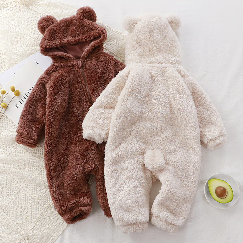 Oluuu. Baby Winter Overall: Kuscheliger Einteiler für Neugeborene, Warm und Weich