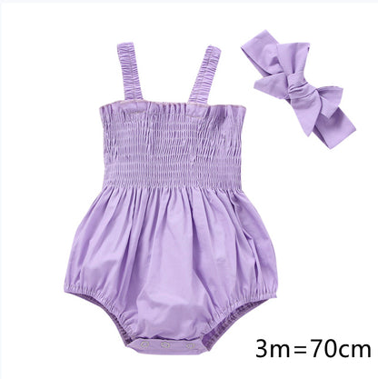 Oluuu. Baby Mädchen 2-teiliges Sommer-Outfit, ärmelloses Frill Top mit Shorts
