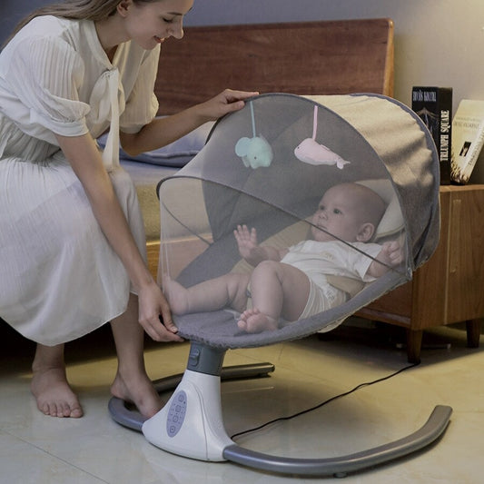 Oluuu. Elektrischer Baby-Schaukelstuhl – Intelligente Wiege für sanfte Beruhigung“