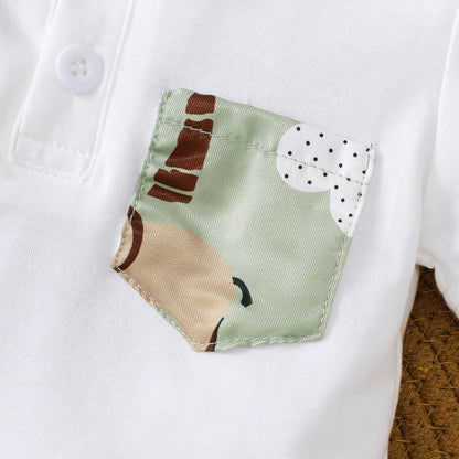 Oluuu. Baby Jungen Sommerbekleidung – Süßes Kurzarm T-Shirt